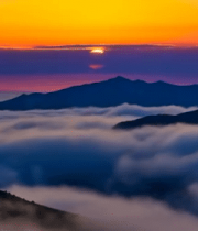 云海之上的壮丽日出景观12053#横屏 