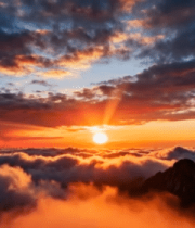 云海日出自然风光13993#横屏 