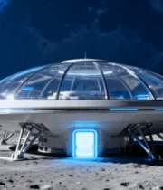月球基地科幻场景2162#横屏 