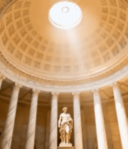 圆顶建筑内的雕像素材9013#横屏 