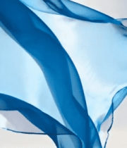 蓝色丝绸空中飘动素材13778#横屏 