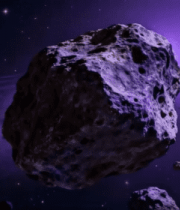 宇宙中飞行的小行星12978#横屏 