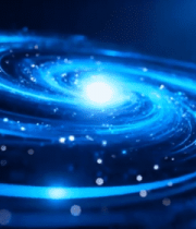 蓝色粒子旋涡动态背景素材3653#横屏 