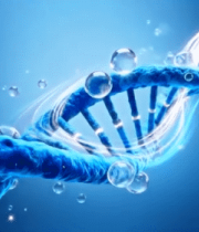 蓝色分子动态素材154#横屏 