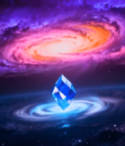 宇宙中发光钻石场景4479#横屏 