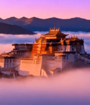 拉萨布达拉宫云海景观14605#横屏 