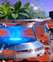 宇航员火星基地植物种植场景41#横屏 