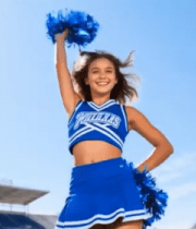 啦啦队员体育场跳跃表演8632#横屏 