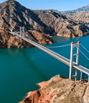 跨湖大桥与周边自然风光13599#横屏 