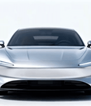 银色新能源汽车正面展示1456#横屏 