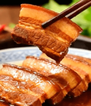 筷子夹起红烧肉特写素材12498#横屏 