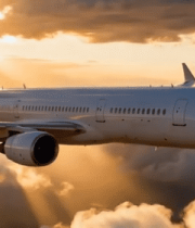 客机于云海间飞行画面12065#横屏 