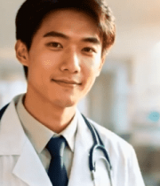 医院走廊医生竖大拇指1450#横屏 