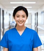 医院走廊中的医护人员9368#横屏 