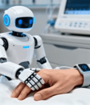 医院中机器人与患者互动场景7344#横屏 