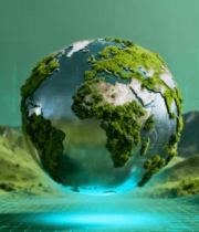 科技感地球悬浮特效素材9507#横屏 