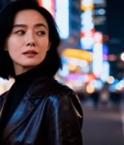 夜晚街头女性特写300#横屏 