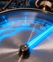 科技风机械表盘与电路板素材6714#横屏 