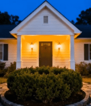 夜晚独栋住宅外观7040#横屏 