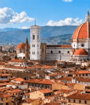 意大利佛罗伦萨城市建筑全景5574#横屏 