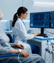 医生为老年患者做医疗检查13923#横屏 