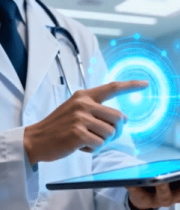 医生手持平板操作虚拟界面4009#横屏 