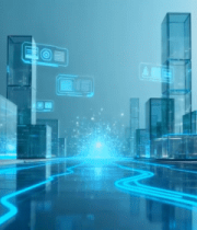 科技感未来城市虚拟场景12813#横屏 