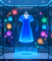 科技感虚拟试衣场景12063#横屏 