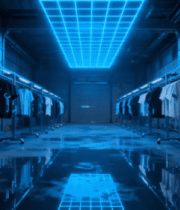 科技风服装展示空间11051#横屏 