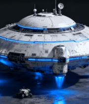 科幻宇宙飞船渲染素材14797#横屏 