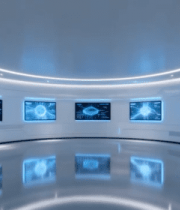 科技感环形屏幕展示空间1772#横屏 