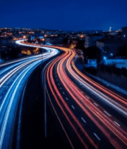 夜晚城市道路车流光影11857#横屏 