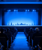 剧院内观众观看舞台表演场景10180#横屏 