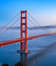 旧金山金门大桥全景1441#横屏 