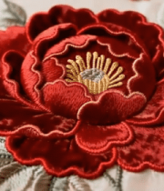 精美刺绣牡丹花图案素材6694#横屏 