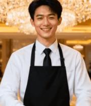 酒店服务员竖拇指示意14866#横屏 