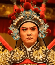 京剧武将扮相人物手持兵器6151#横屏 