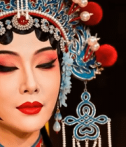 京剧演员戏曲扮相特写7282#横屏 