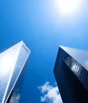 仰视城市高楼大厦全景14739#横屏 