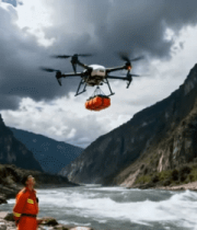 金沙江峡谷无人机吊运救援物资11663#横屏 