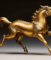金色龙马奔跑素材(1)9237#横屏 