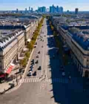 巴黎城市街道俯瞰景象580#横屏 