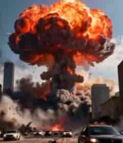 城市中爆炸场景647#横