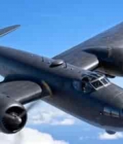 飞行中的老式飞机1450#横屏 