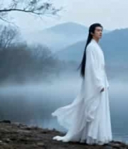 古装男子湖畔伫立226#横屏 