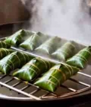 锅中蒸煮的传统粽子5088#横屏 