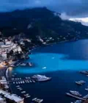 海岸小镇海港全景494#横屏 