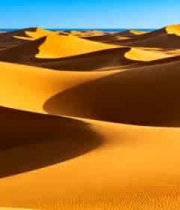 广袤沙漠沙丘全景5258#横屏 