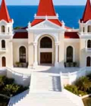 海滨豪华宫殿建筑景观3935#横屏 