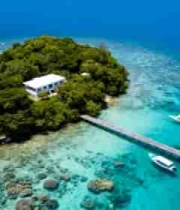 海岛航拍全景及码头船只4319#横屏 